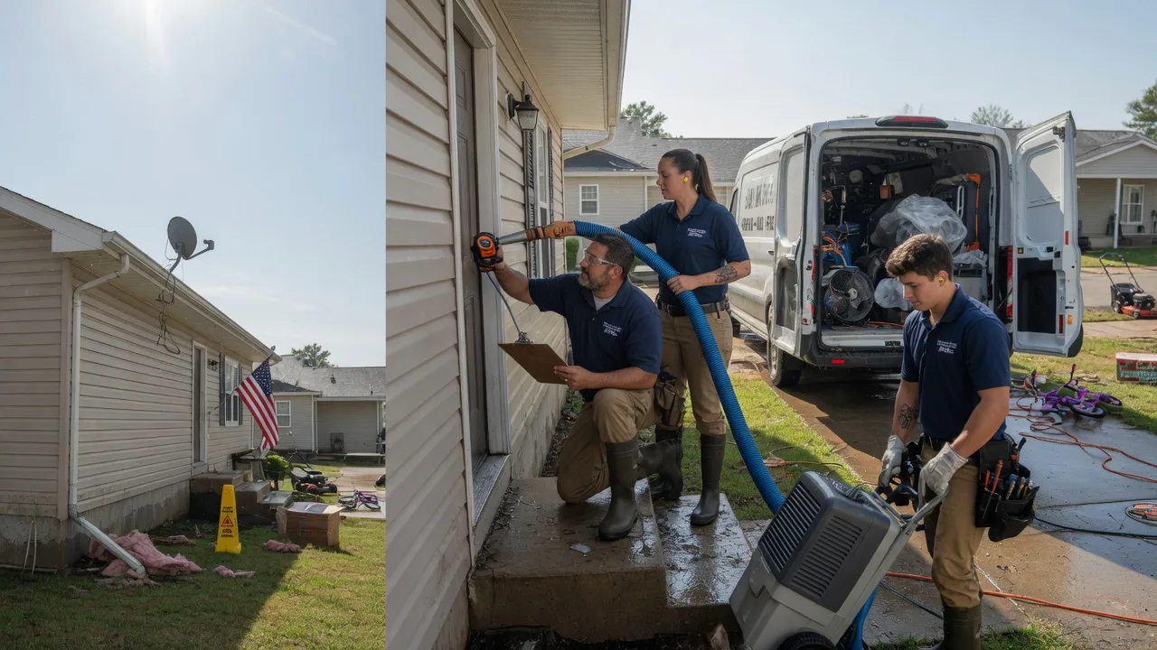 Ceiling Water Damage Restoration in Lancaster, KS near me